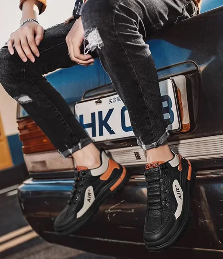 2024新款厚底皮面工裝鞋 2024新款厚底皮面工裝鞋