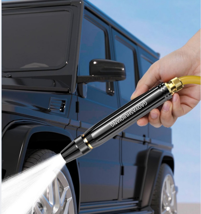  【德國進口】黑金剛奈米增壓噴頭 10倍增壓 水流0損耗 3種噴水模式自由切換 居家園藝洗車必備